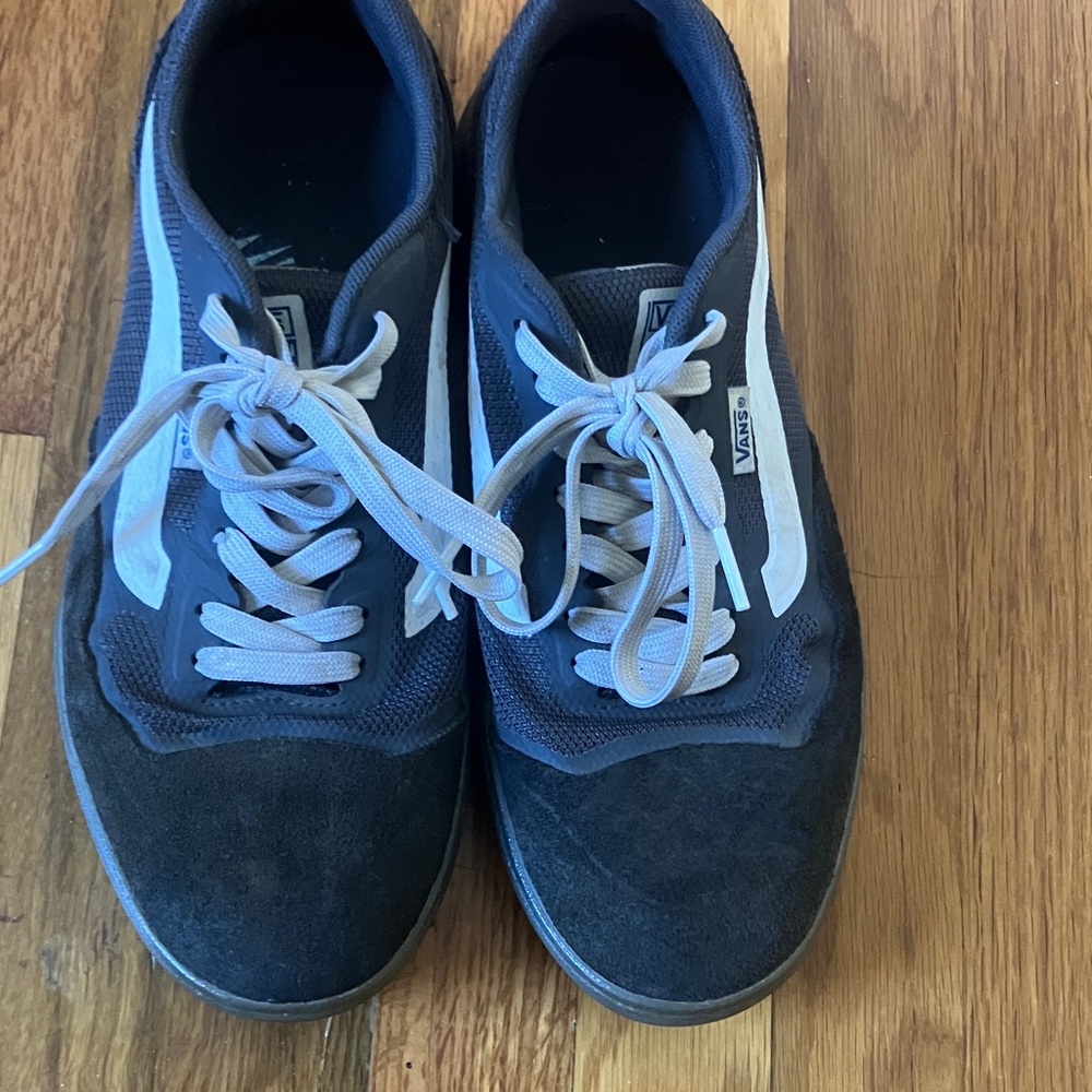 Vans Gray and White Sneakers
